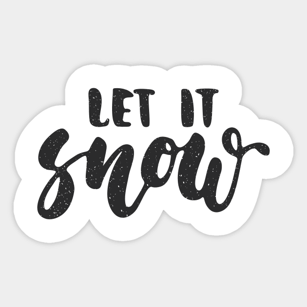 Let It Snow Sticker by oksmash